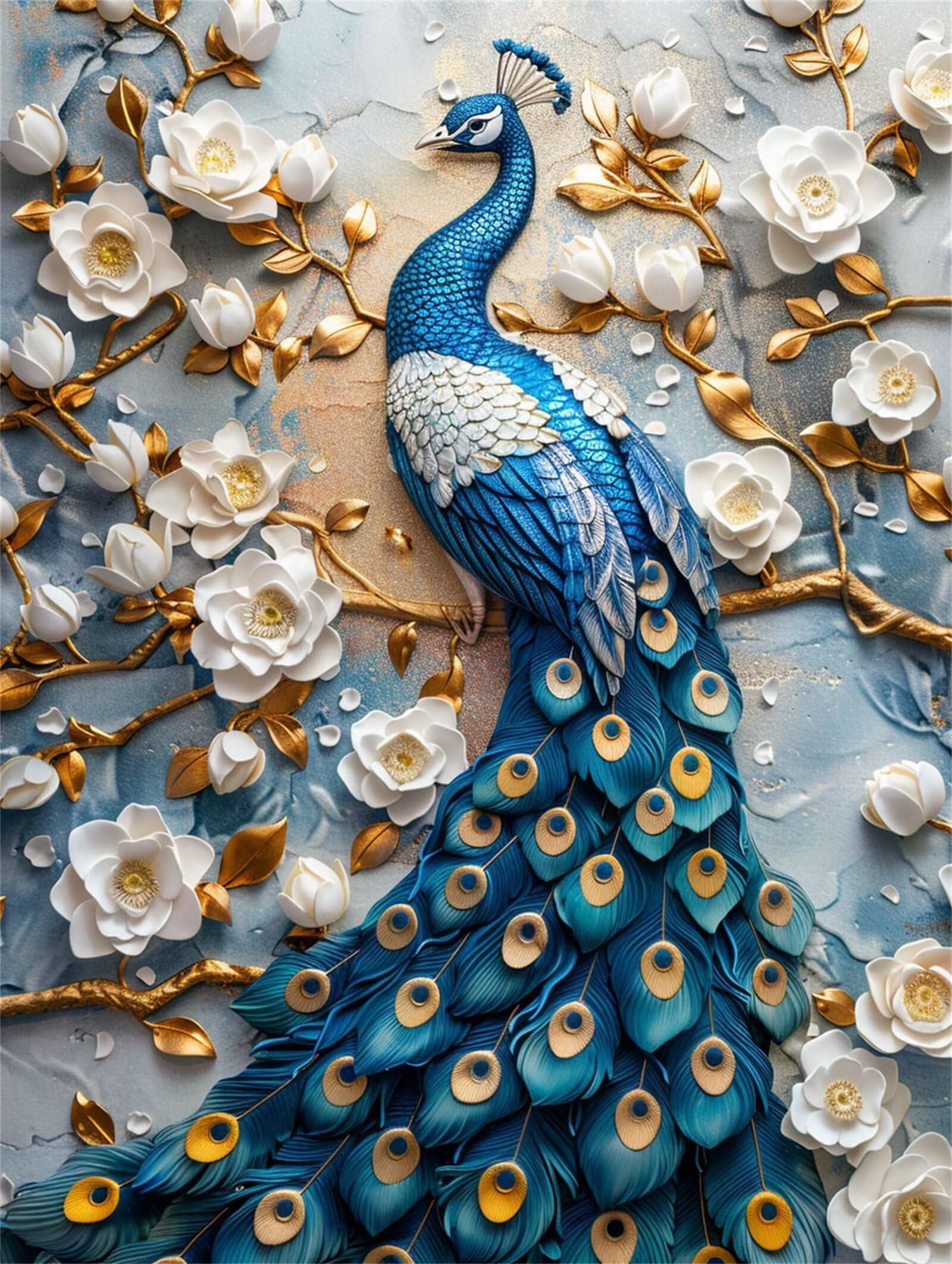 楽天市場】ダイヤモンド アート 孔雀の通販 【手芸時間】ダイヤモンド